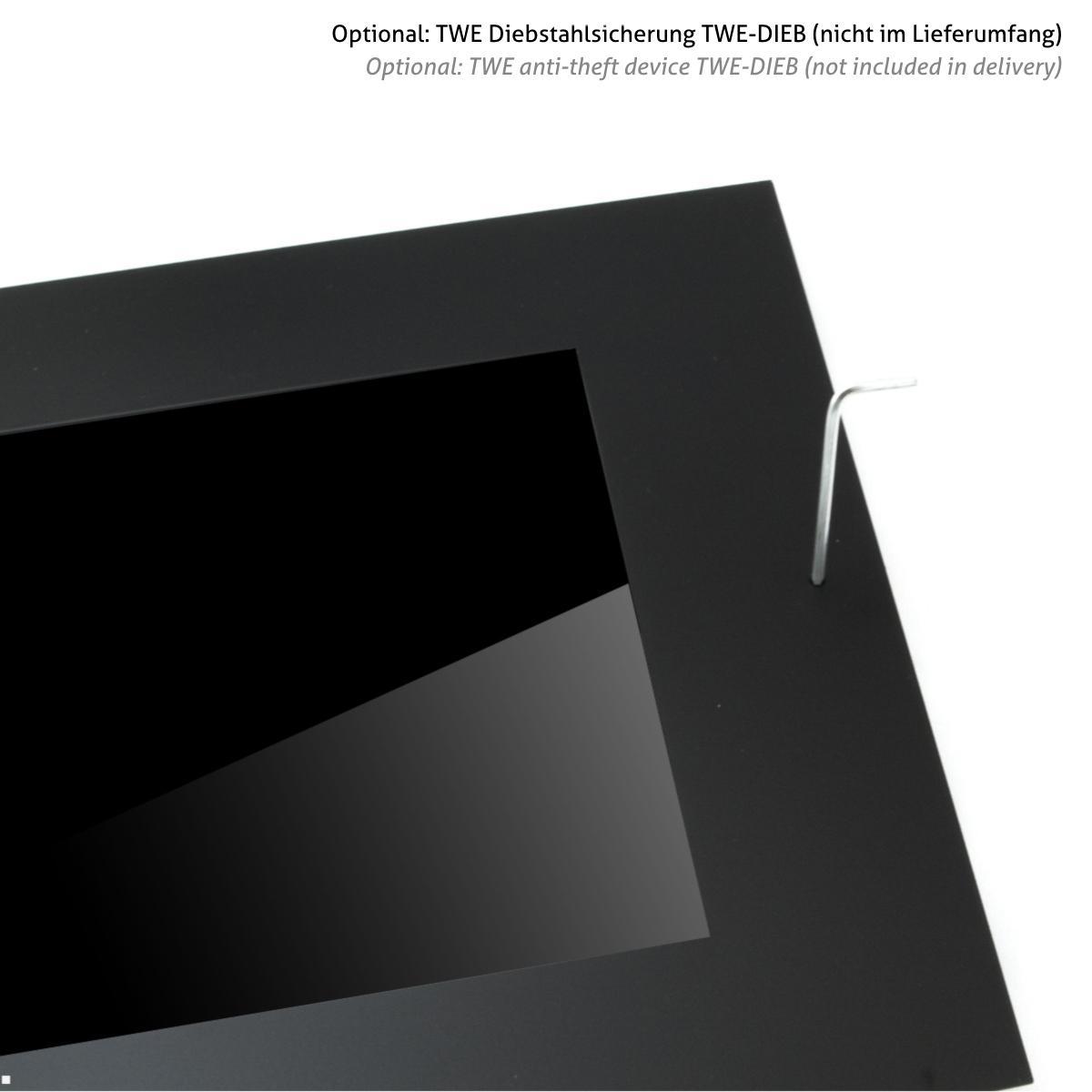 TabLines TWE118S Tablet Wandeinbau für Apple iPad Pro 13.0 (M4), silber, Diebstahlschutz