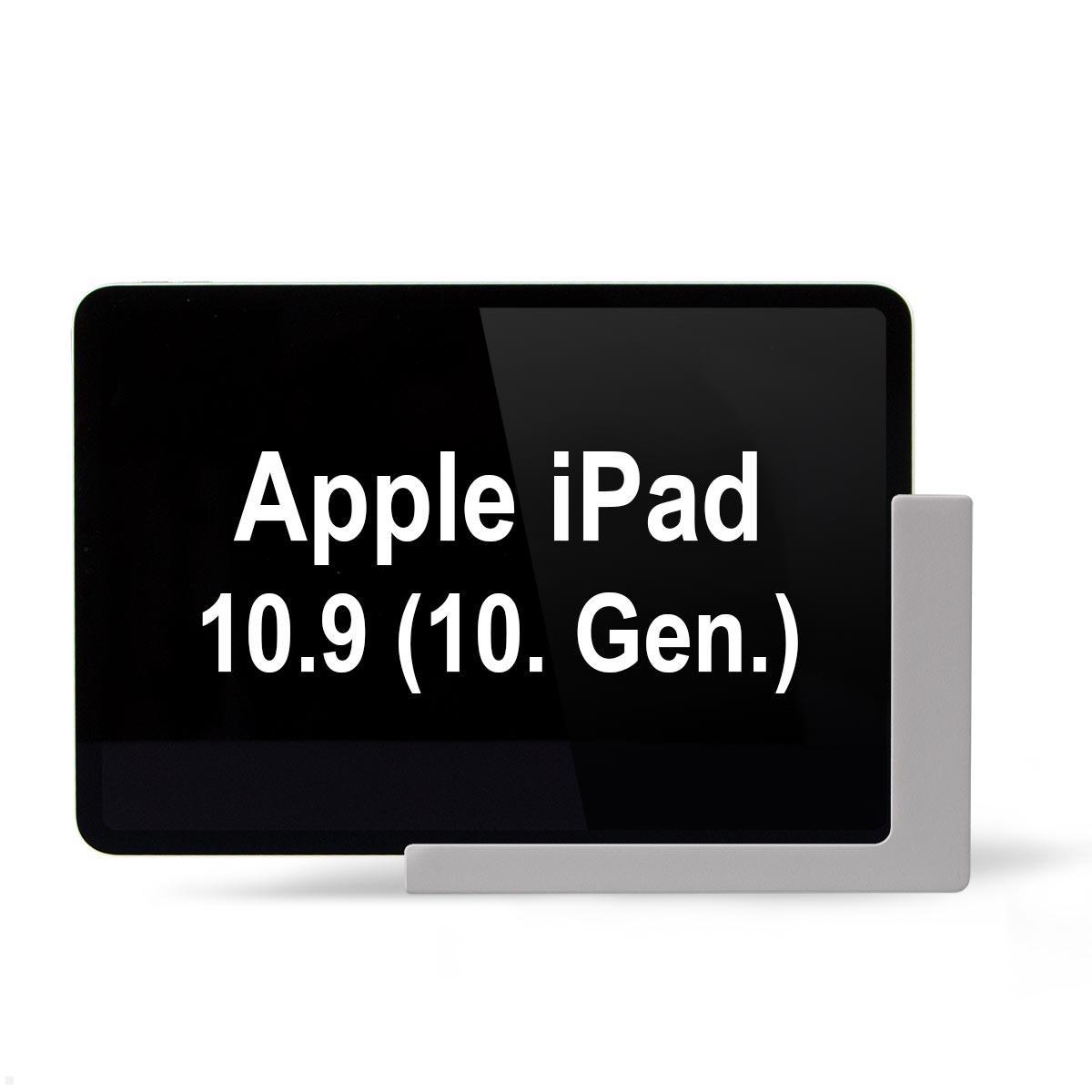 TabLines TWP027S Wandhalterung für Apple iPad 10.9 (10. Gen.), silber