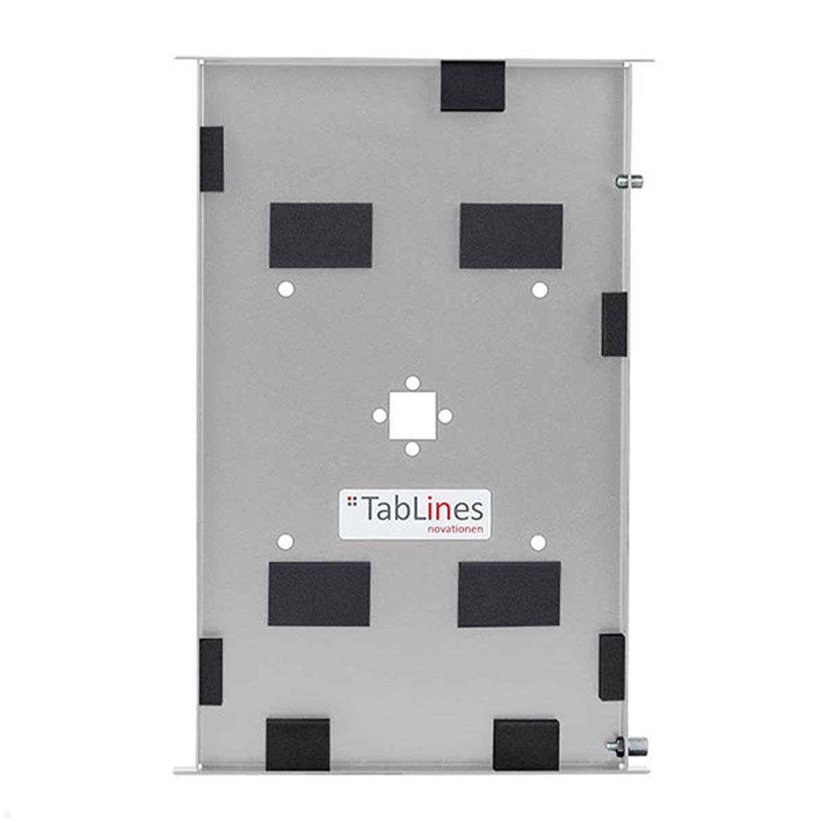 TabLines TSG101E Tablet Schutzgehäuse für Apple iPad Air 13.0 (M2), Edelstahl Anti-Rutsch Pads