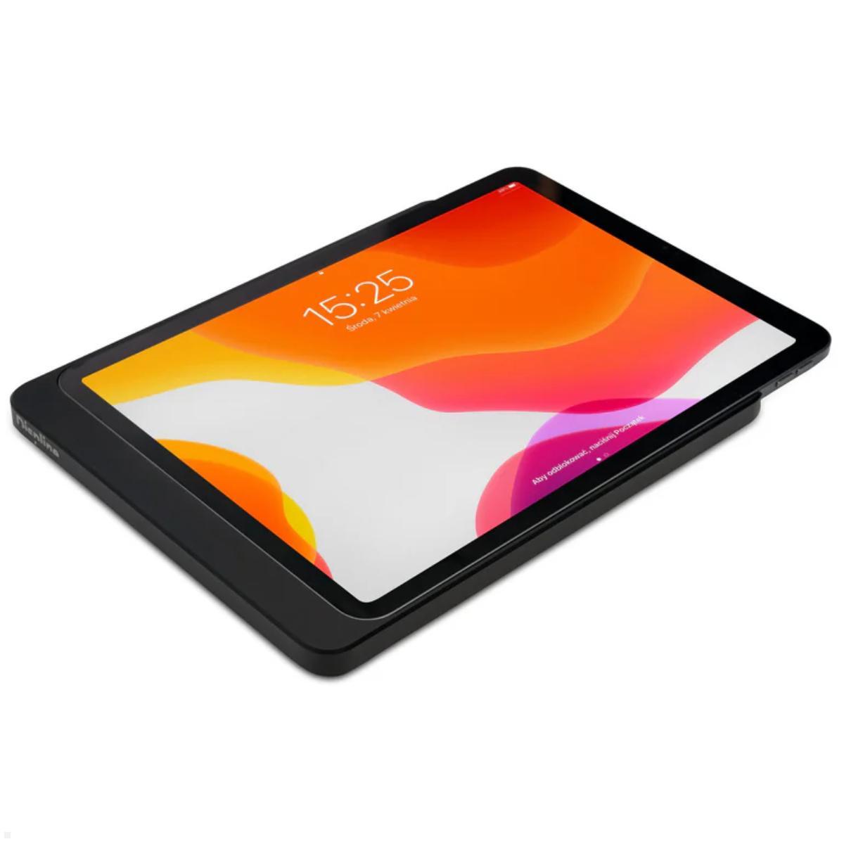 Displine Dame Wall Home Wandhalter für Apple iPad Air / Pro, schwarz eloxiert, flacher Rahmen