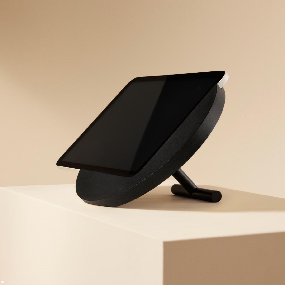 Displine Sunset Stand Apple iPad 10.9 (10.Gen) Tisch-Ständer USB-C, schwarz eloxiert Ansicht seitlich