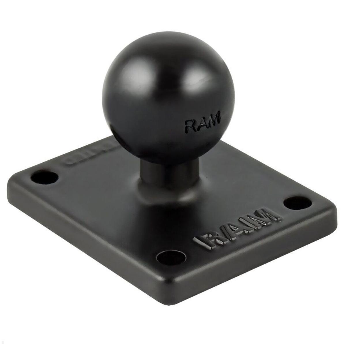 RAM Mounts eckige Platte mit B-Kugel (RAM-B-347U), schwarz