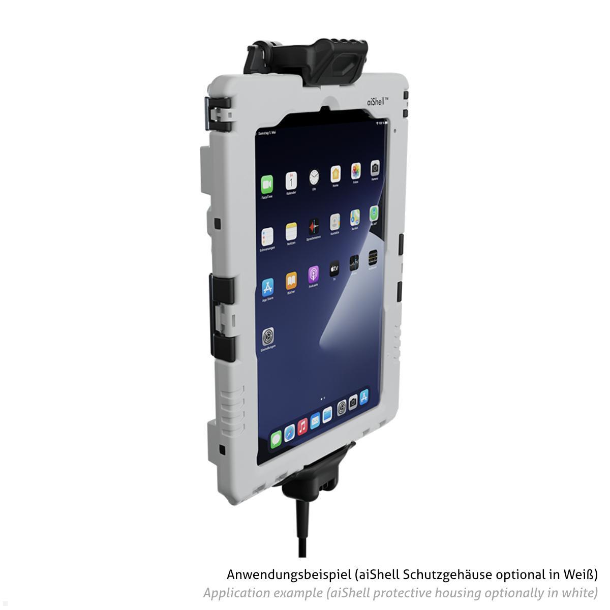 Andres Industries Car Cradle Auto USB-C Ladestation mit aiShell 12 Schutzgehäuse, 3m, schwarz Anwendungsbeispiel mit aiShell 12 Case in Weiß