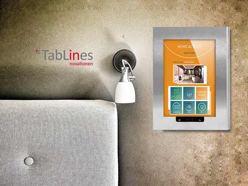 TabLines TSG051E Tablet Schutzgehäuse für Samsung Tab A 10.1, HB, Edelstahl Anwendung im Smart Home