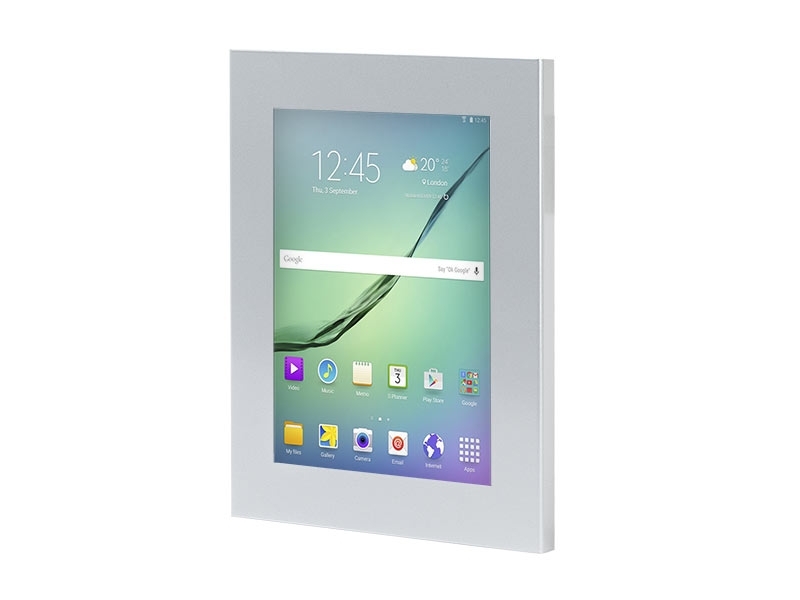 TabLines TSG024S Tablet Schutzgehäuse für Samsung Tab S2 9.7, silber Frontansicht