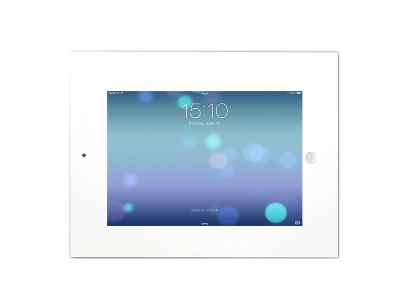 TabLines TWE025W Tablet Wandeinbau Apple iPad Mini 4 + Mini 5, DS, HB, weiß Querformat