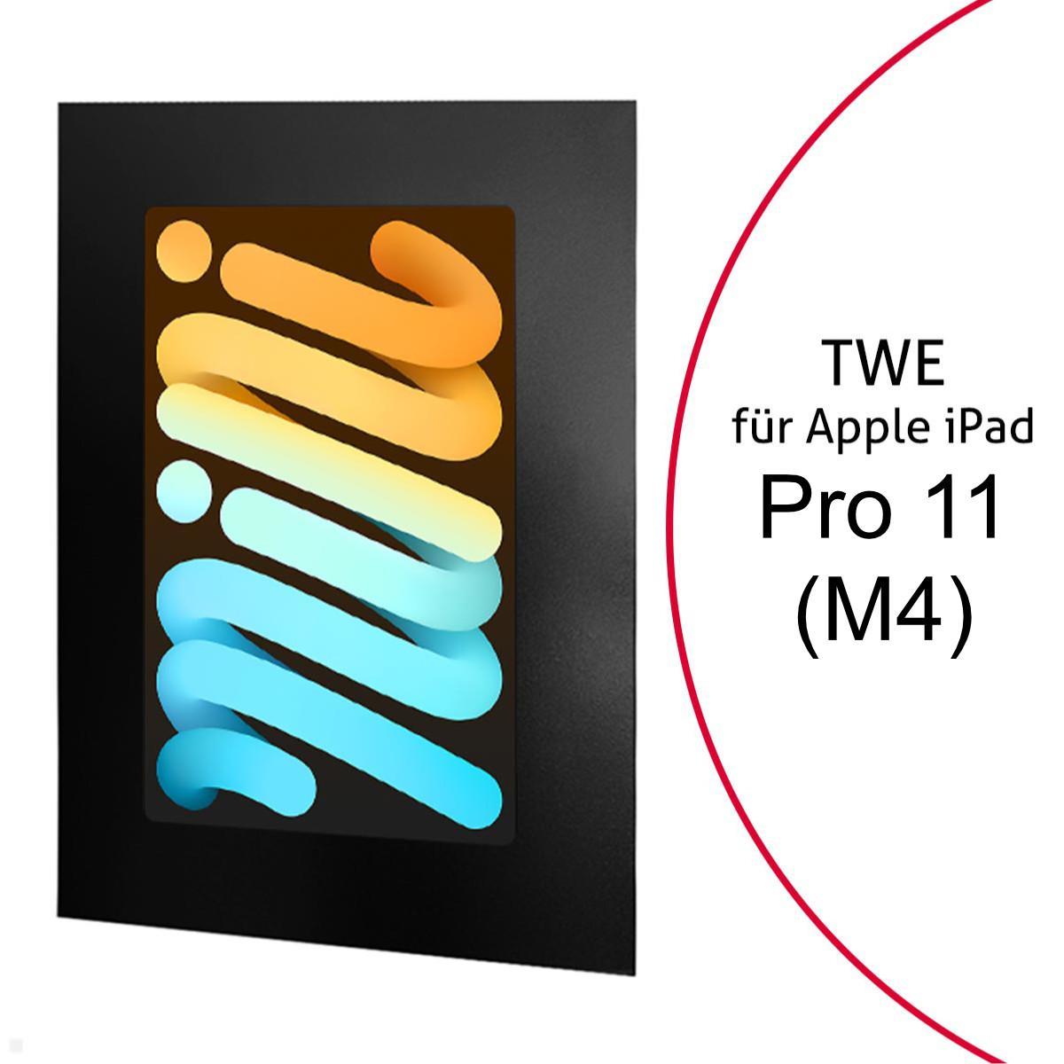 TabLines TWE116B Tablet Wandeinbau für Apple iPad Pro 11.0 (M4), schwarz