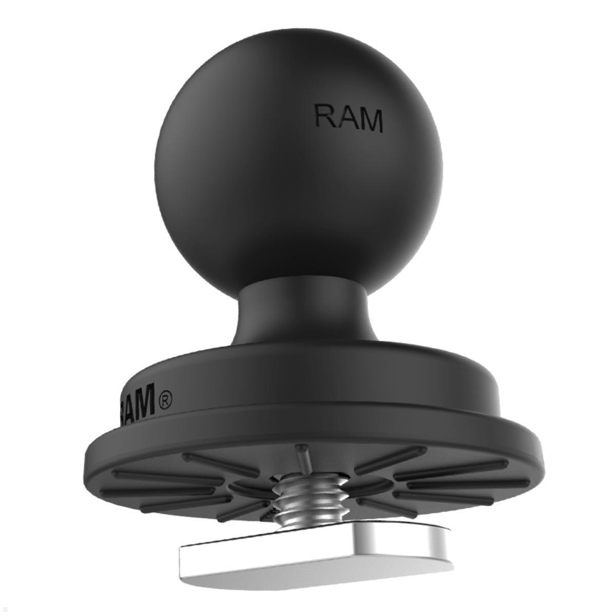 RAM Mounts Track Ball T-Slot für Tough-Track-Schiene, B-Kugel (RAP-B-354U-TRA1), schwarz