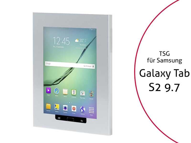 TabLines TSG025S Tablet Schutzgehäuse für Samsung Tab S2 9.7, HB, silber