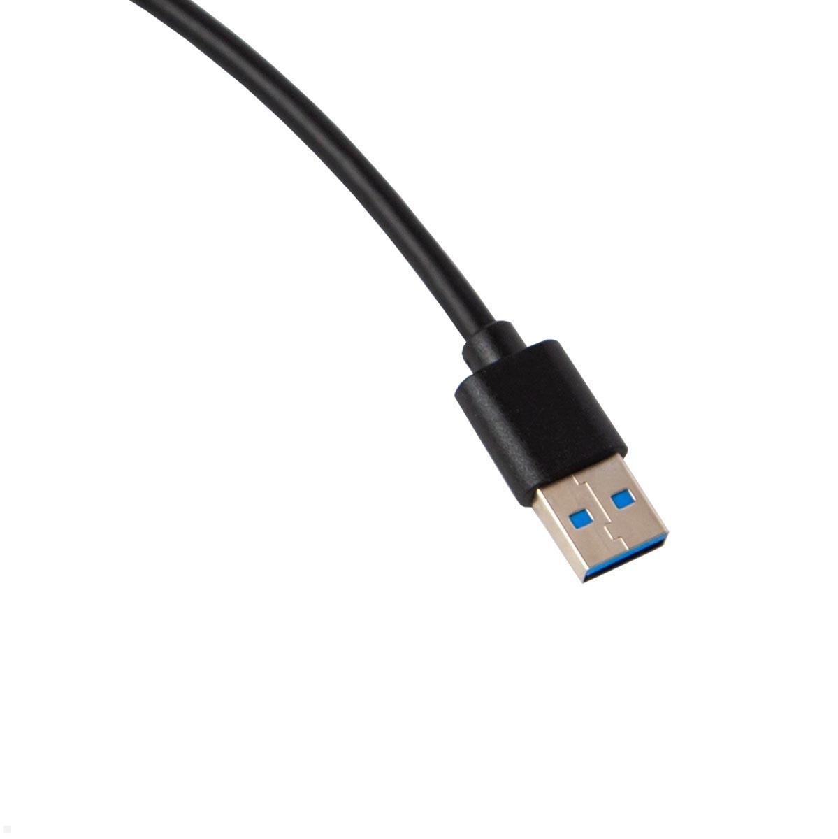 TecLines TUC017B USB-A auf USB-C Kabel 25 cm, schwarz, USB-A