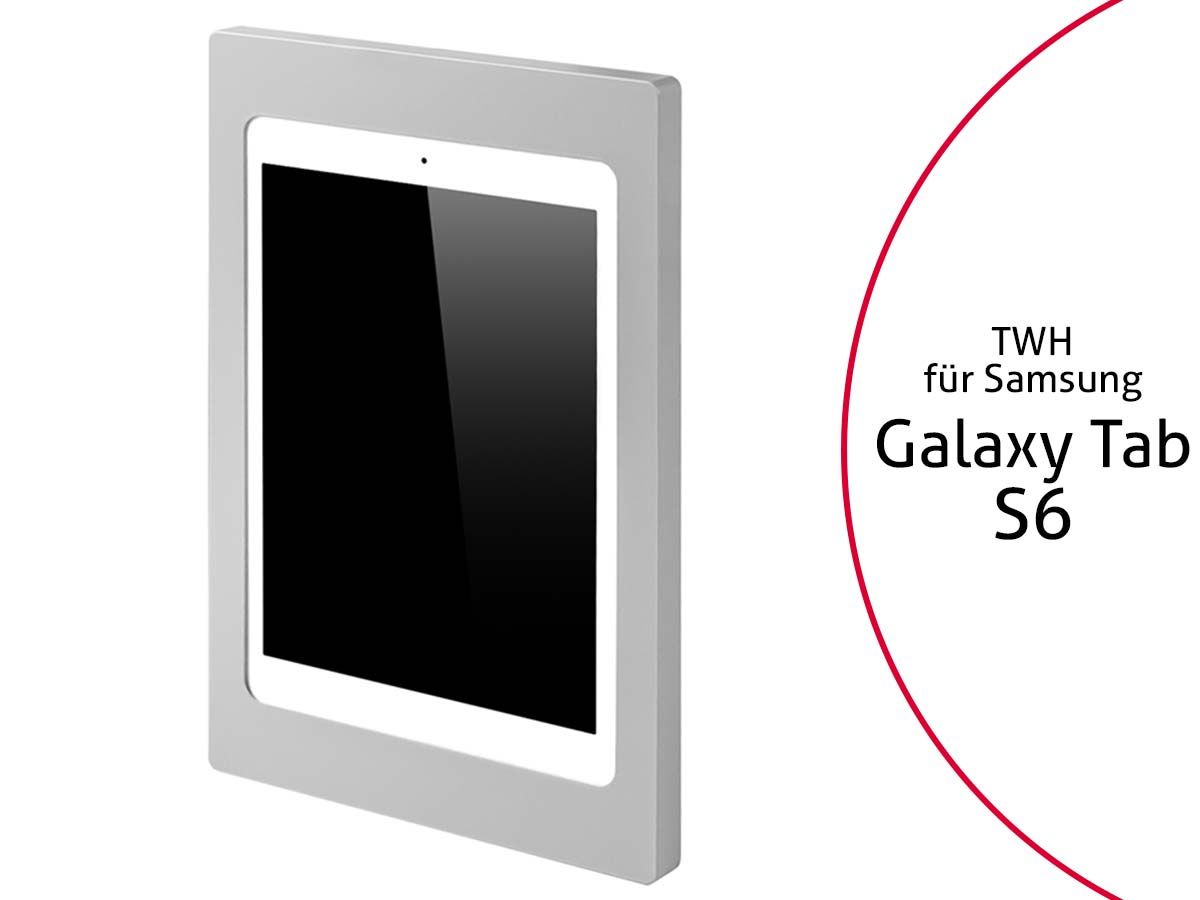 TabLines TWH026S Tablet Wandhalterung für Samsung Tab S6, silber