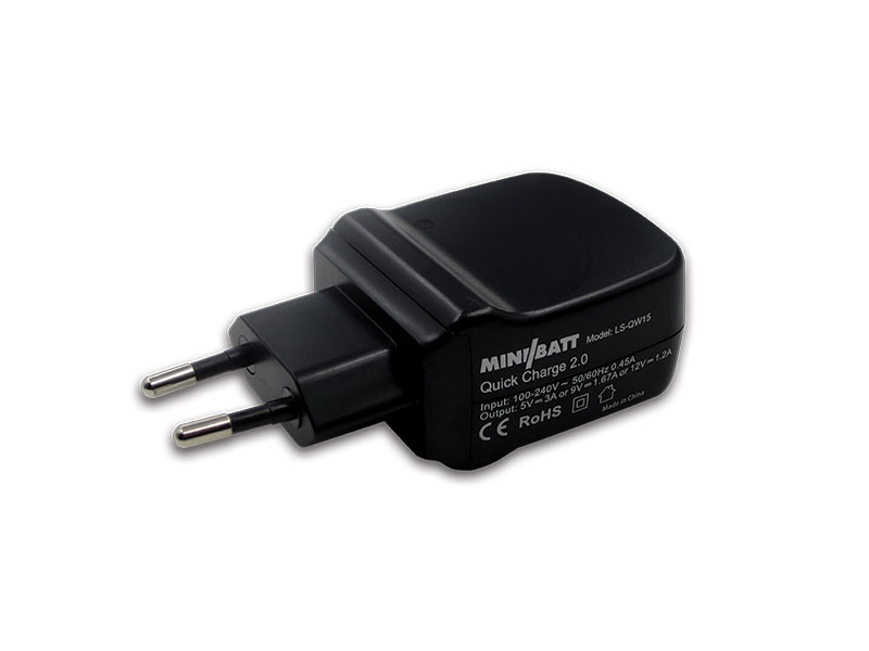 miniBatt MB-ADP 1 USB Quick Charge Technology Netzteil für Wireless Charger