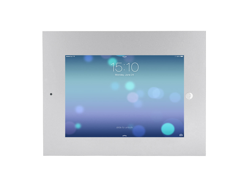 TabLines TWE025S Tablet Wandeinbau Apple iPad Mini 4 + Mini 5, DS, HB, silber Querformat