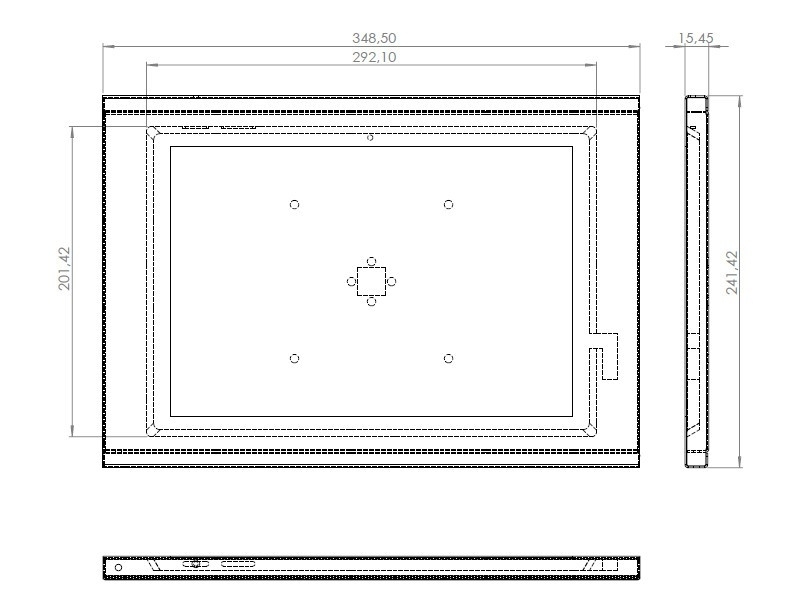 TabLines TSG033S Tablet Schutzgehäuse Microsoft Surface Pro 4 Zeichnung