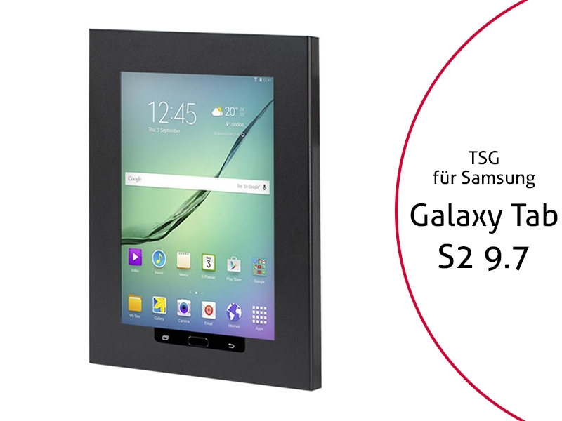 TabLines TSG025B Tablet Schutzgehäuse für Samsung Tab S2 9.7, schwarz