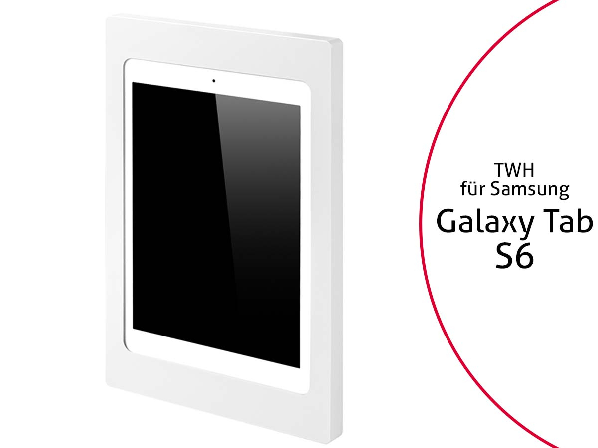 TabLines TWH026W Tablet Wandhalterung für Samsung Tab S6, weiß