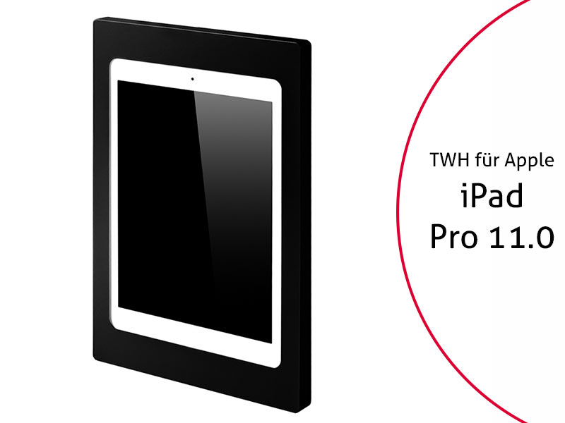 TabLines TWH022B Tablet Wandhalterung für Apple iPad Pro 11.0 Zoll, schwarz