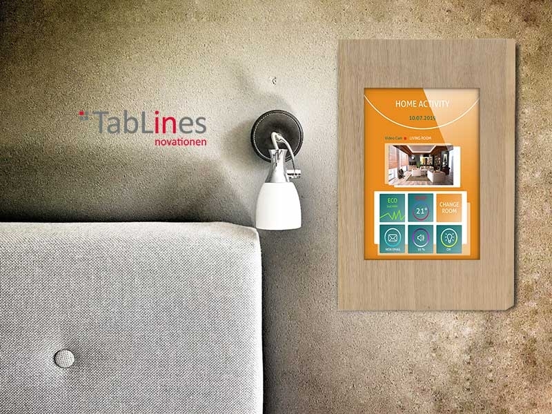 TabLines TSG039O Tablet Schutzgehäuse für Apple iPad 2/3/4, Eiche Smart Home Anwendung