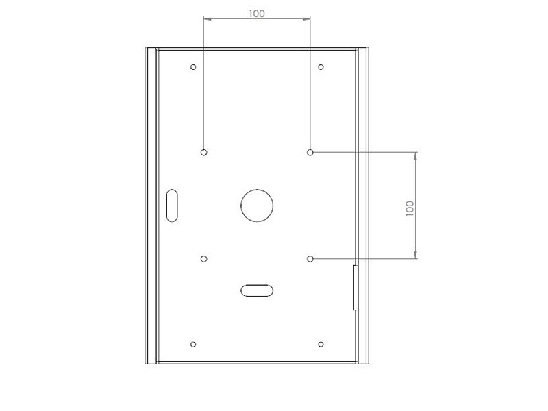 TabLines TSG001B Tablet Schutzgehäuse für Apple iPad 1, schwarz VESA