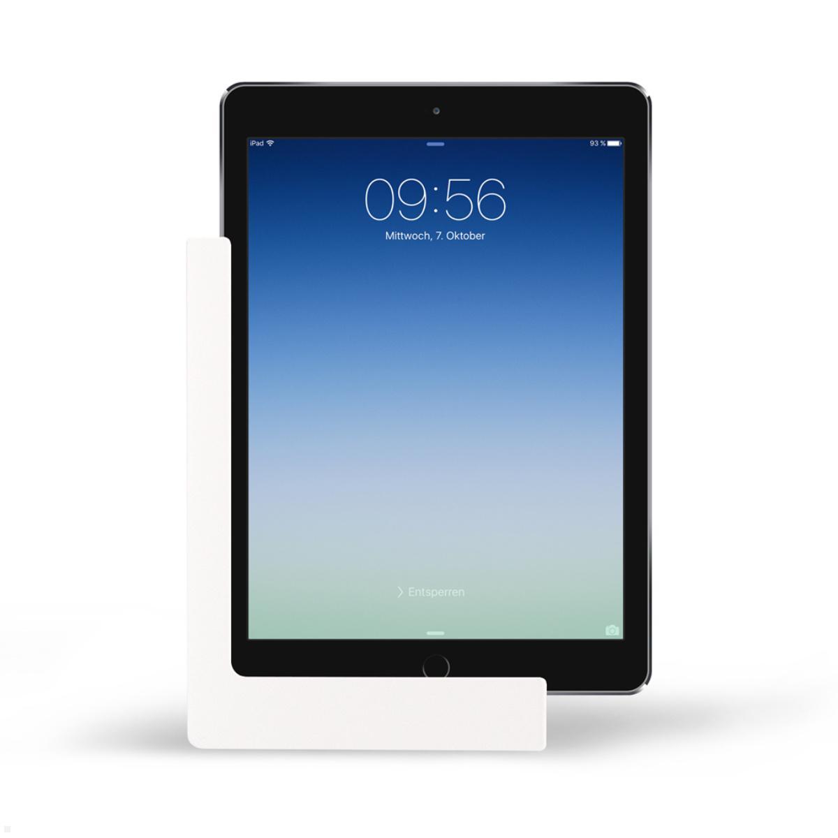 TabLines TWP015W Wandhalterung für Apple iPad Air 3 10.5 (2019), weiß, Hochformat