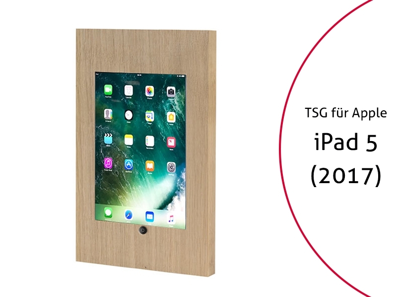 TabLines TSG042O Tablet Schutzgehäuse für Apple iPad 5 (2017), HB, Eiche