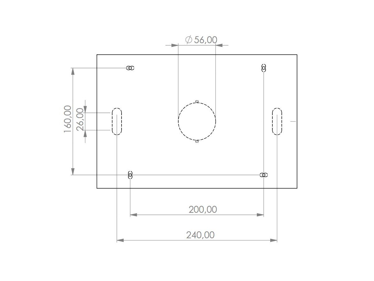 TabLines TWH021W Tablet Wandhalterung für Apple iPad 10.5 Zoll, weiß Zeichnung