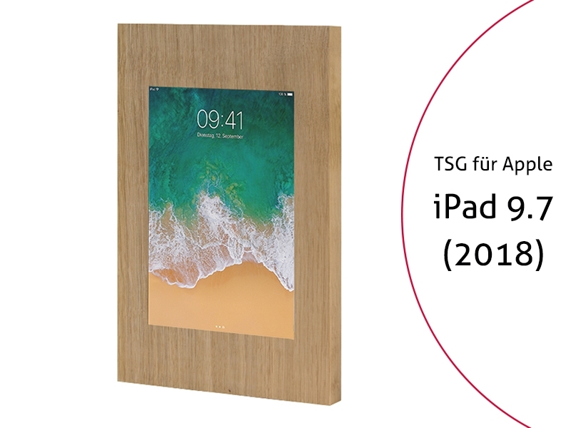 TabLines TSG054O Tablet Schutzgehäuse für Apple iPad 9.7 (2018), Eiche