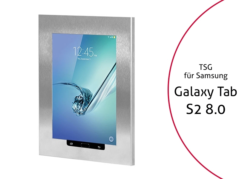 TabLines TSG023E Tablet Schutzgehäuse für Samsung Tab S2 8.0 HB, Edelstahl