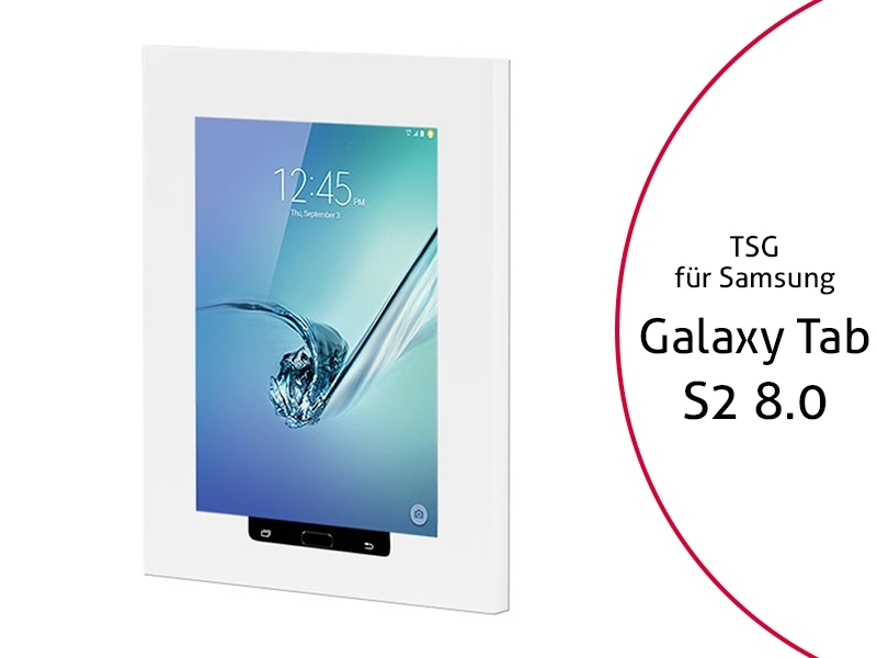 TabLines TSG023W Tablet Schutzgehäuse für Samsung Tab S2 8.0, HB, weiß