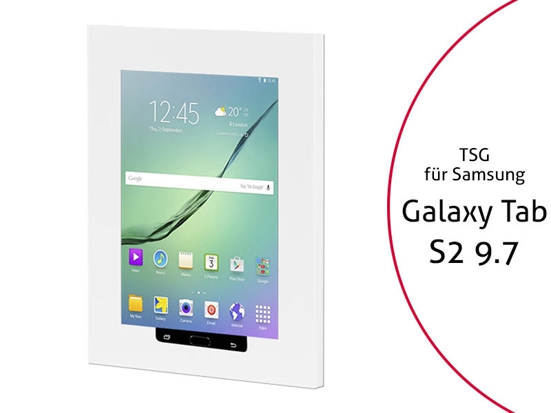 TabLines TSG025W Tablet Schutzgehäuse für Samsung Tab S2 9.7, HB, weiß