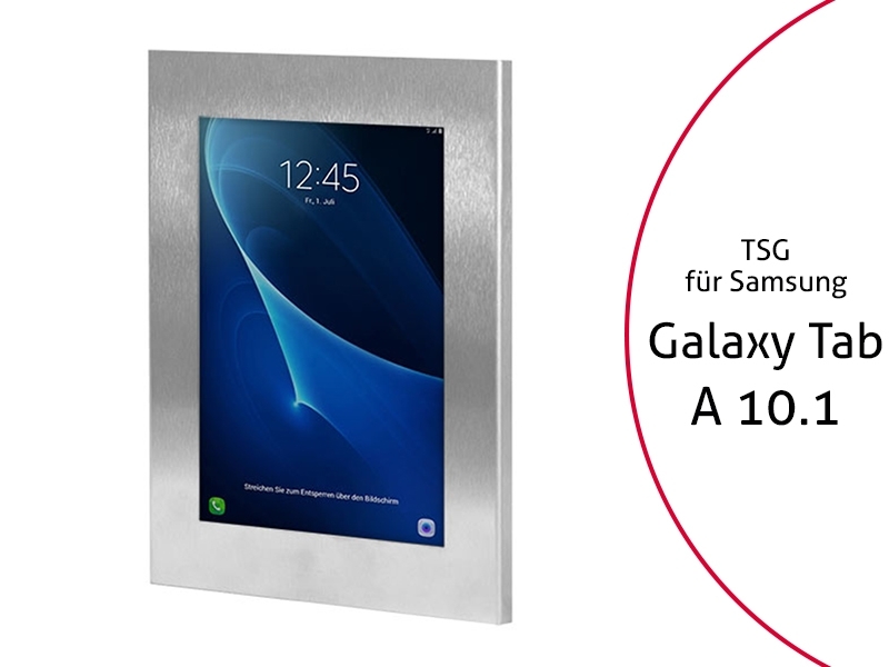 TabLines TSG050E Tablet Schutzgehäuse für Samsung Tab A 10.1, Edelstahl