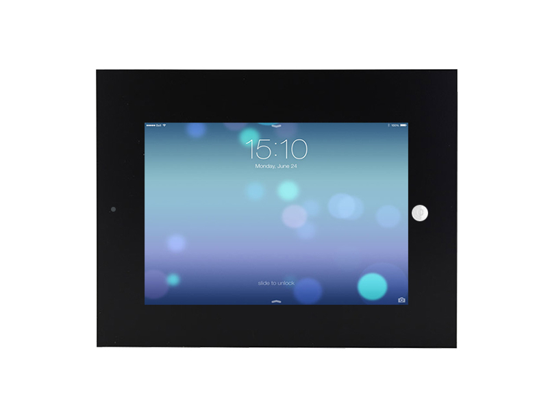 TabLines TWE025B Tablet Wandeinbau Apple iPad Mini 4 + Mini 5, DS, HB, schwarz Querformat