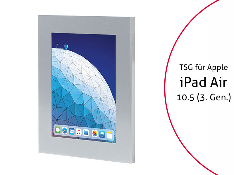 TabLines TSG061S Tablet Schutzgehäuse für Apple iPad Air 10.5 (3. Gen.), silber