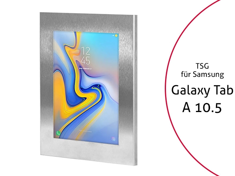 TabLines TSG057E Tablet Schutzgehäuse für Samsung Tab A 10.5, Edelstahl