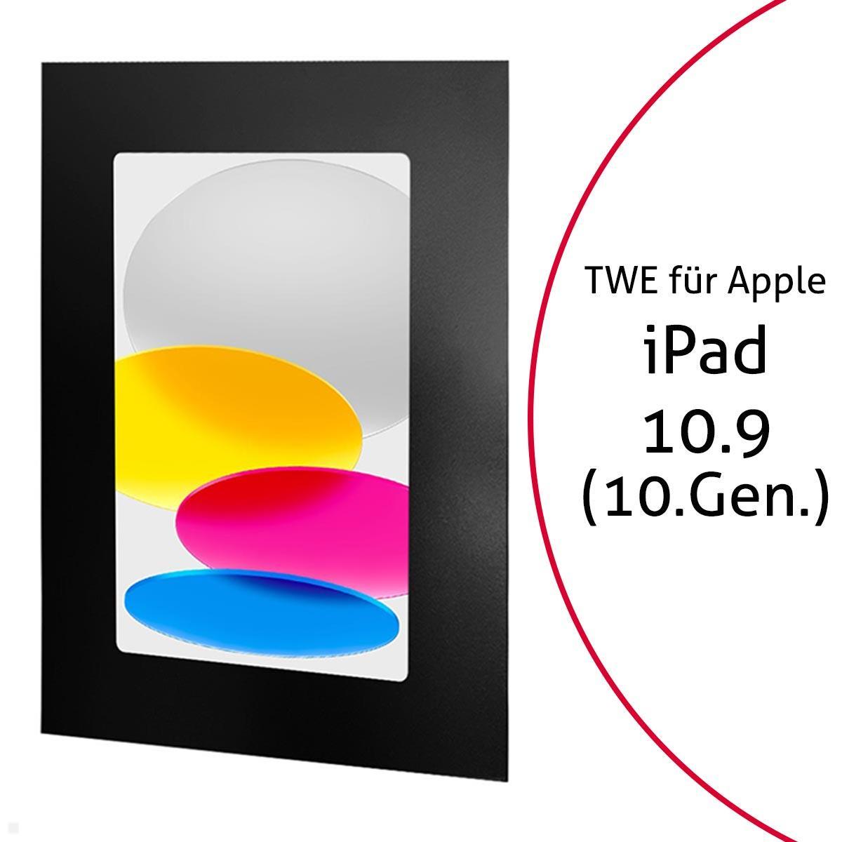 TabLines TWE108B Tablet Wandeinbau für Apple iPad 10.9 (10. Gen.), schwarz