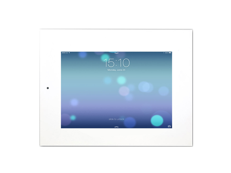 TabLines TWE021W Tablet Wandeinbau für Apple iPad Mini 4 + Mini 5, DS, weiß Querformat